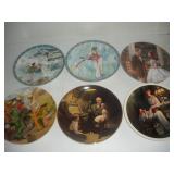 6 Decorative Plates- Oklahoma, Norman Rockwell