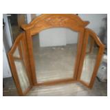 Dresser Mirror- Oak, 53x47