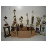 (10) ALDC Trophies   tallest 28 inches