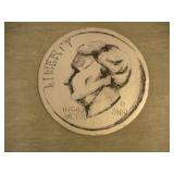 Dance Prop Cardboard Coin  23 inches
