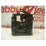 Mickey & Co. Black Vinyl Handbag   New