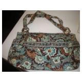 Vera Bradley Brown & Blue Handbag