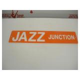 Jazz Junction Metal Sign  24x6 inches