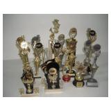 (19) ALDC Trophies   tallest 20 inches