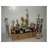 (24) ALDC Trophies   tallest 30 inches
