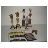 (10) ALDC Trophies   tallest 22 inches