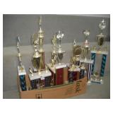 (10) ALDC Trophies   tallest 30 inches