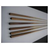 (6) Pool Stick Dance Props  57 inches tall