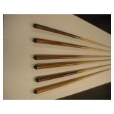 (6) Pool Stick Dance Props  57 inches tall