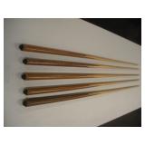(5) Pool Stick Dance Props  57 inches tall