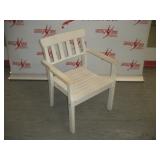 White Wooden Chair  33 inches tall