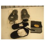 Sansha Black Canvas Ballet Shoes (3pr) Size 8
