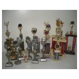 (18) ALDC Trophies   tallest 24 inches