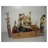 (15) ALDC Trophies   tallest 22 inches