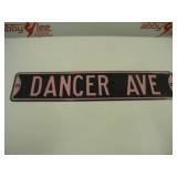 Dancer Ave. Metal Sign from Dance Studio Den