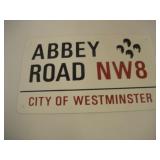 Abbey Road Metal Sign   15x9 inches