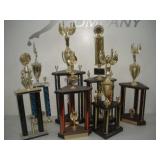 (7) ALDC Trophies   tallest 36 inches