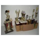 (10) ALDC Trophies   tallest 25 inches