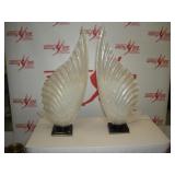Seashell Table Lamps  38 inches tall