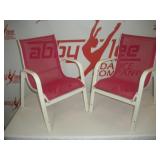 (2) Childrens Stacking Chairs  22 inches tall