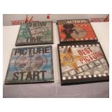 Movie Wall Décor  13x13 inches