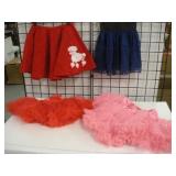 (4) Dance Skirts - used