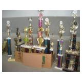 (25) ALDC Trophies   tallest 35 inches