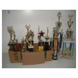 (16) ALDC Trophies   tallest 30 inches