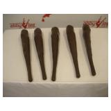 (5) Plastic Caveman Clubs  21 inches long