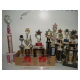 (17) ALDC Trophies   tallest 32 inches