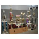 (10) ALDC Trophies   tallest 36 inches