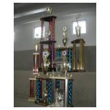 (7) ALDC Trophies   tallest 43 inches