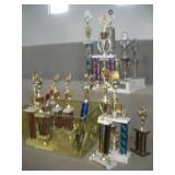 (25) ALDC Trophies   tallest 29 inches