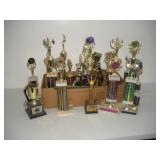 (24) ALDC Trophies   tallest 22 inches