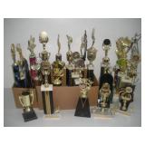 (25) ALDC Trophies   tallest 22 inches