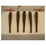 (5) Plastic Caveman Clubs  21 inches long
