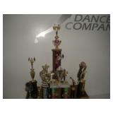 (9) ALDC Trophies   tallest 36 inches