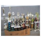 (17) ALDC Trophies   tallest 27 inches