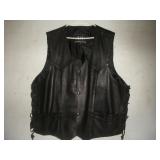 Leather King Leather Vest  size 54