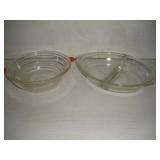 (2) Glassbake Glass Casserole Dishes