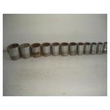 Snap-On 1/2 Drive 12pt Sockets  7/16 - 1 1/8