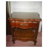 Wood Side Table  25x16x27 inches