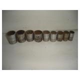 Snap-On 1/2 Drive 12pt Sockets  5/8 - 1 1/8
