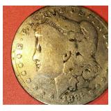 1898 US MORGAN $1 DOLLAR SILVER COIN