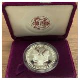 United States 1990 Proof Silver Eagle Dollar.