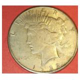 1922 US LIBERTY PEACE SILVER ONE DOLLAR COIN