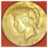 1922 US LIBERTY PEACE SILVER $1 DOLLAR COIN