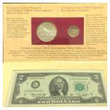 1993 USThomas Jefferson Coinage & Currency Set