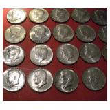 (20)  1 ROLL 1967 US KENNEDY HALF DOLLARS