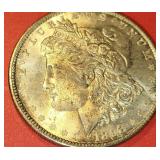 1893 US MOGAN SILVER $1 DOLLAR COIN